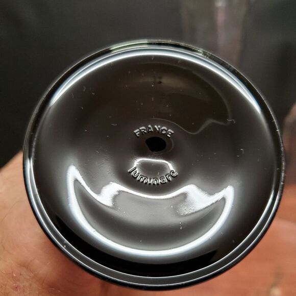 VTG France Luminarc Octime Black Stem Champagne Flutes Glasses Set of 4 - Picture 9 of 14